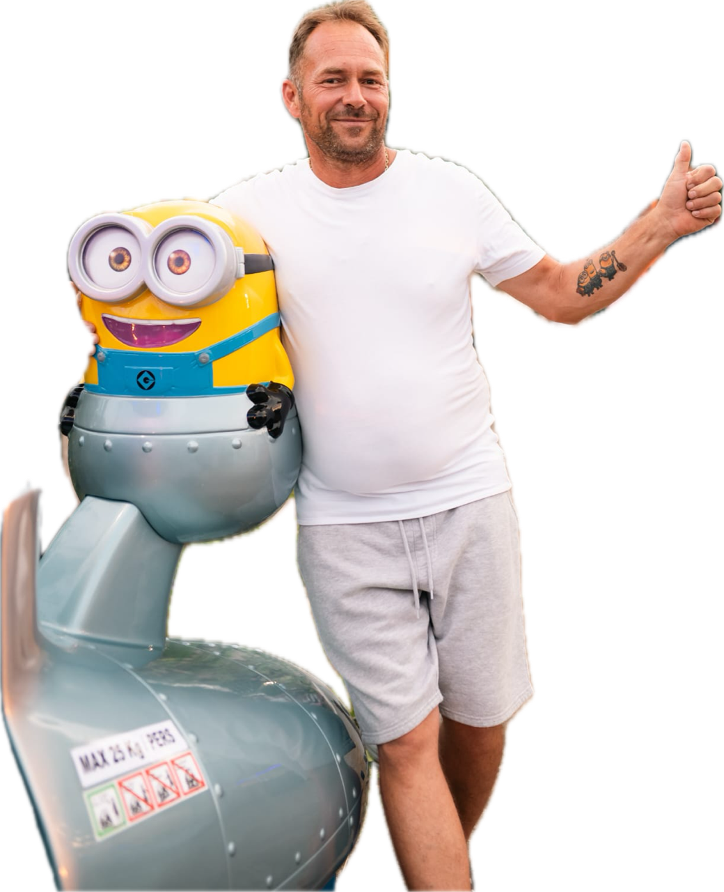 Vlasnik s Minion vozilom u Family Parku Medulin